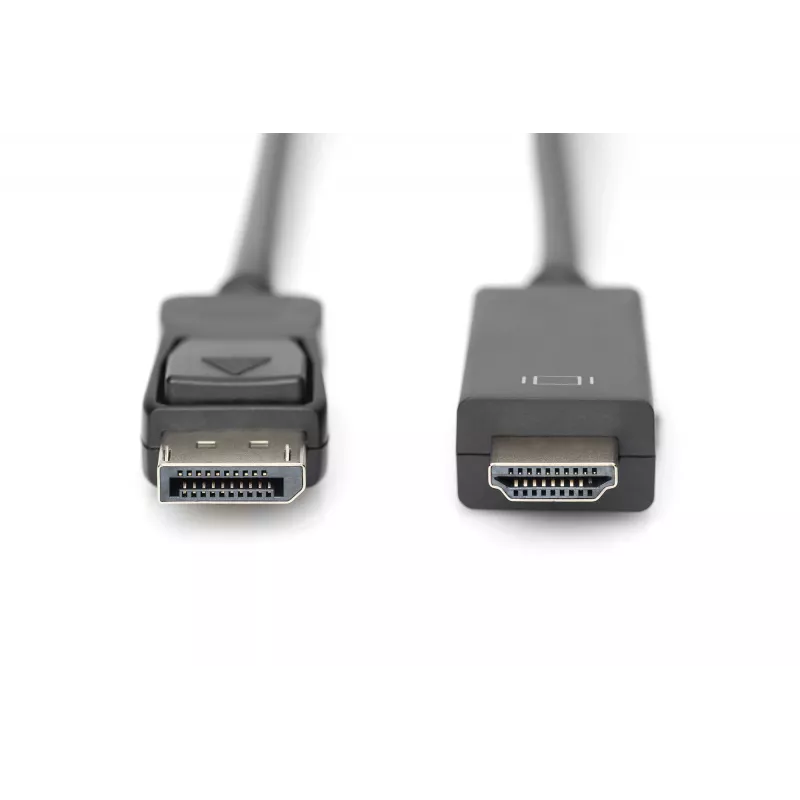 Kabel adapterowy DisplayPort 1.2 z blokadą 4K 60Hz UHD Typ DP/HDMI A M/M czarny 2 m