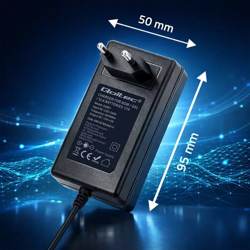 QOLTEC ładowarka baterii 24V 19.2W, model 52662