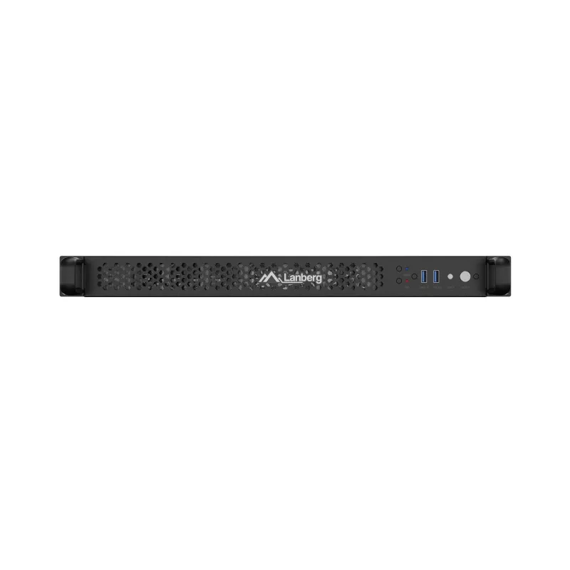 Obudowa rack Lanberg SC01-6501-12B 1U Czarna 8 Wentylatorów HDD SSD
