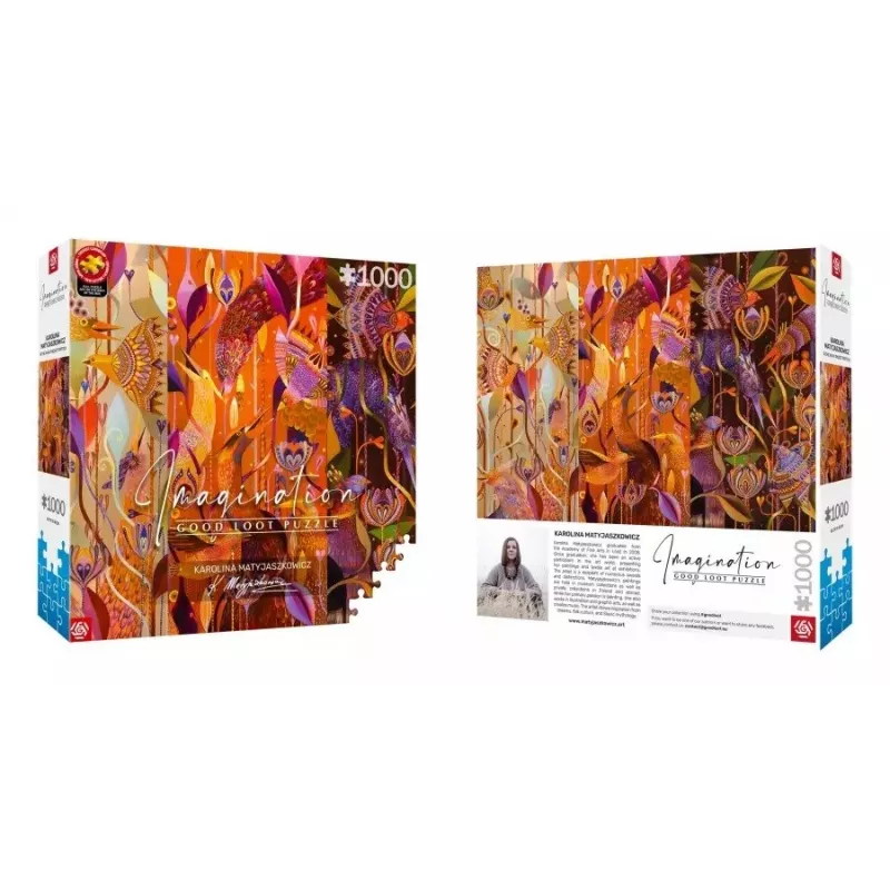 Puzzle Good Loot Imagination - Karolina Matyjaszkowicz: W Ptasim Zagajniku - Tryptyk 1000 szt.
