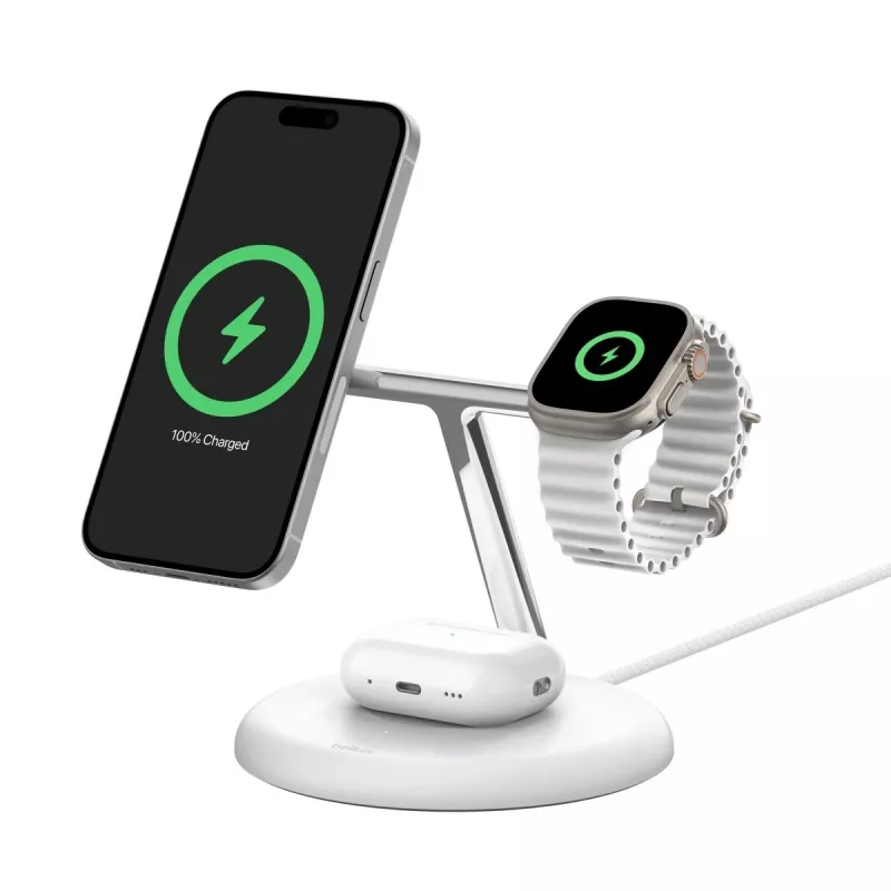 Ładowarka Belkin WIZ023VFBK do urządzeń mobilnych, słuchawek, smartfona, smartwatcha, czarna, USB, ładowanie bezprzewodowe, do użytku wewnętrznego