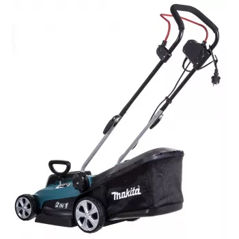 Makita ELM3320 kosiarka do trawy Kosiarka prowadzona Czarny, Turkusowy AC