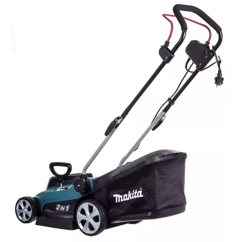 Makita ELM3320 kosiarka do trawy Kosiarka prowadzona Czarny, Turkusowy AC