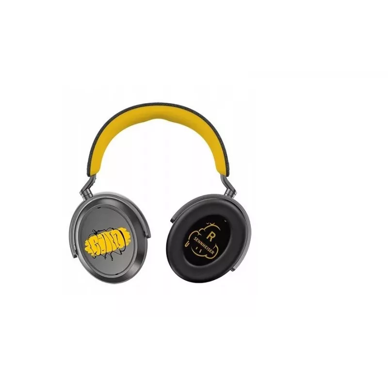 Słuchawki Sennheiser Momentum 4 Wireless Edycja 80-lecia — Bluetooth 5.2, bateria 20 h, ANC, 3,5 mm, wokółuszne, żółte