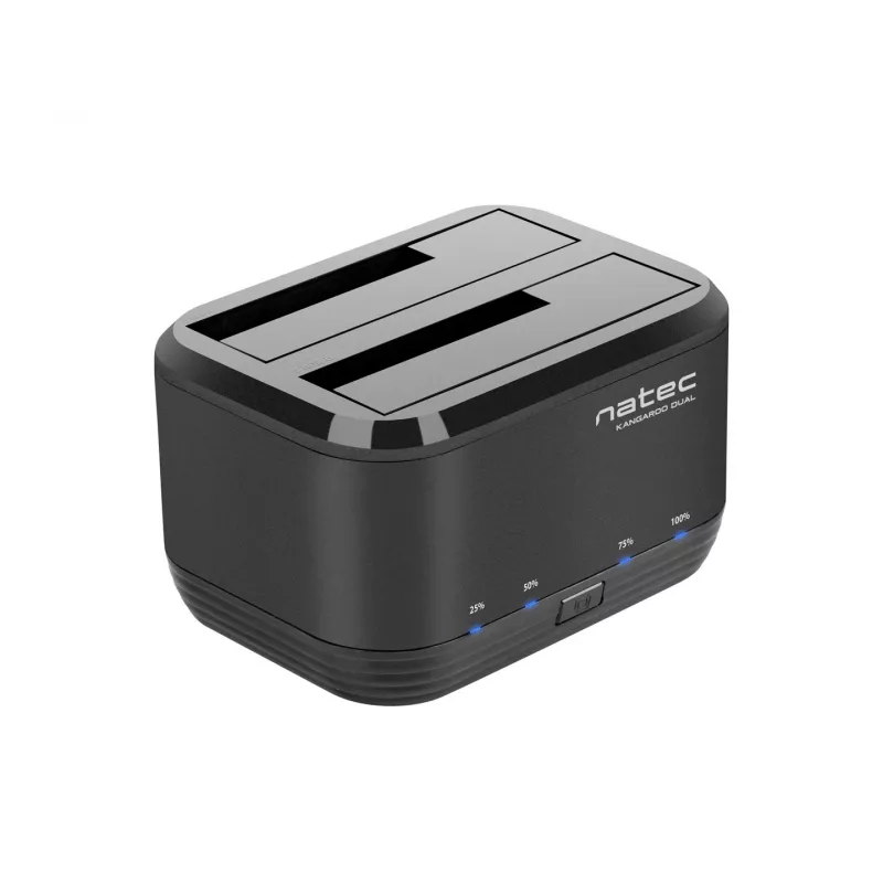 Stacja dokująca HDD 2,5/3,5 USB 3.0 Natec Kangaroo Dual, funkcja klonowania, zasilacz