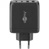 Goobay 64817 Ładowarka do urządzeń mobilnych, słuchawek, smartfonów i tabletów Czarna AC Szybkie ładowanie Wewnętrzna (64817)