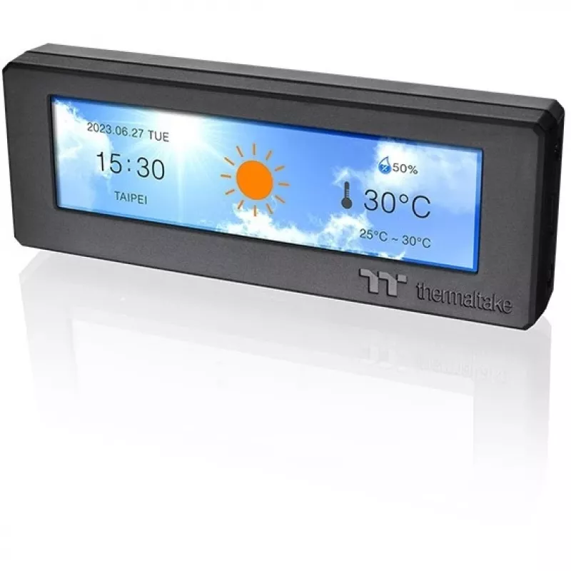 Thermaltake 3.9 inch LCD Screen Kit Czarny for Tower 300 serie and Ceres 330 Hydrangea niebieski