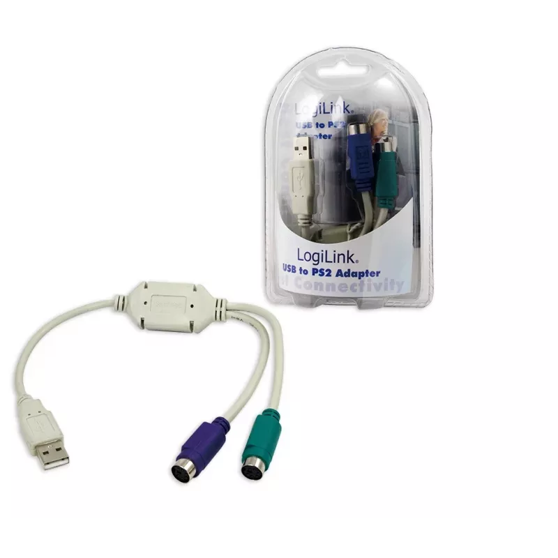 Adapter LogiLink USB – 2x PS/2 AU0004A