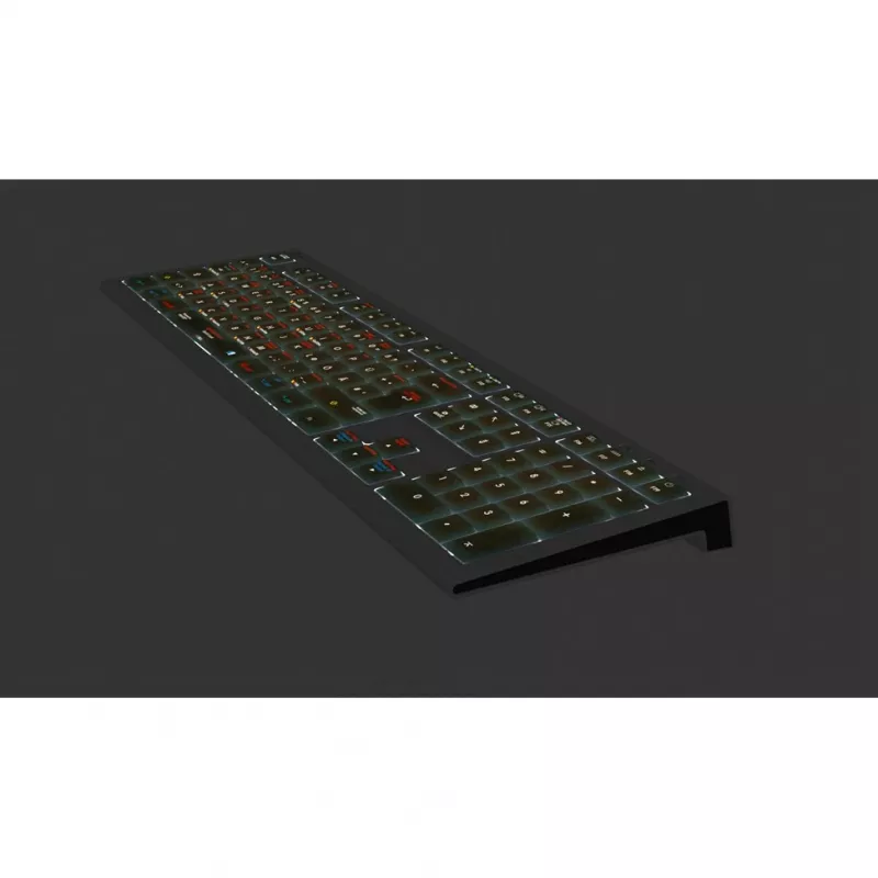 Logickeyboard LKB-OSX-A2M-DE Klawiatura USB QWERTZ Niemiecka Czarna (LKB-OSX-A2M-DE)