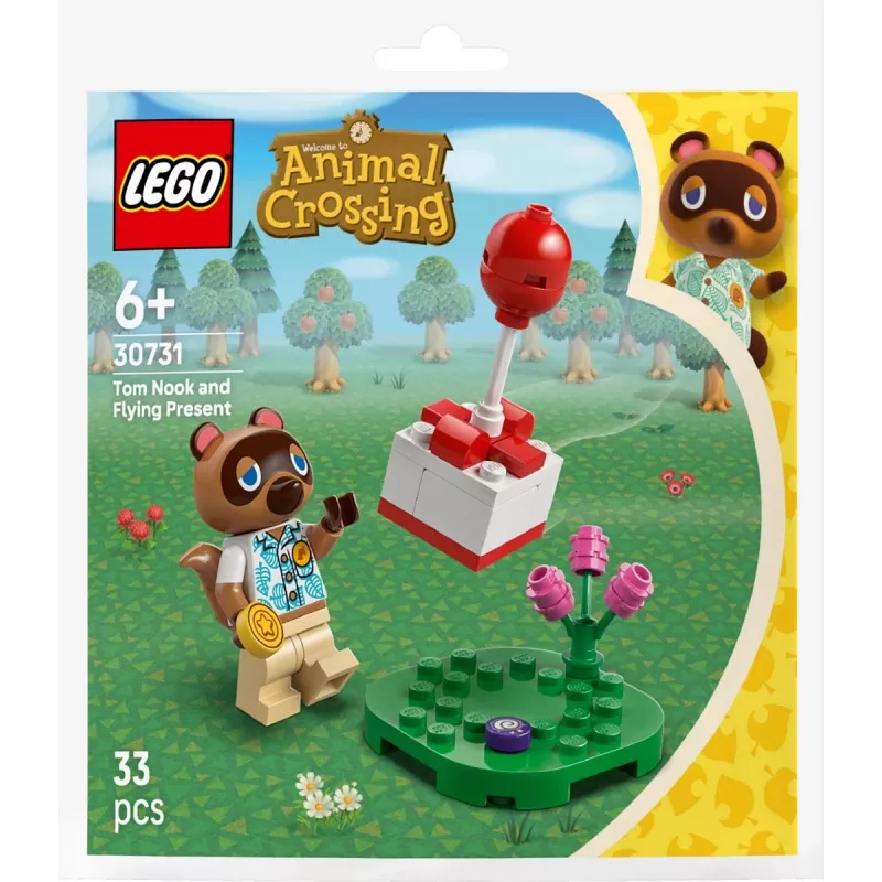 30731 Animal Crossing Tom Nook i Balon-Prezent, Zestaw konstrukcyjny Polybag