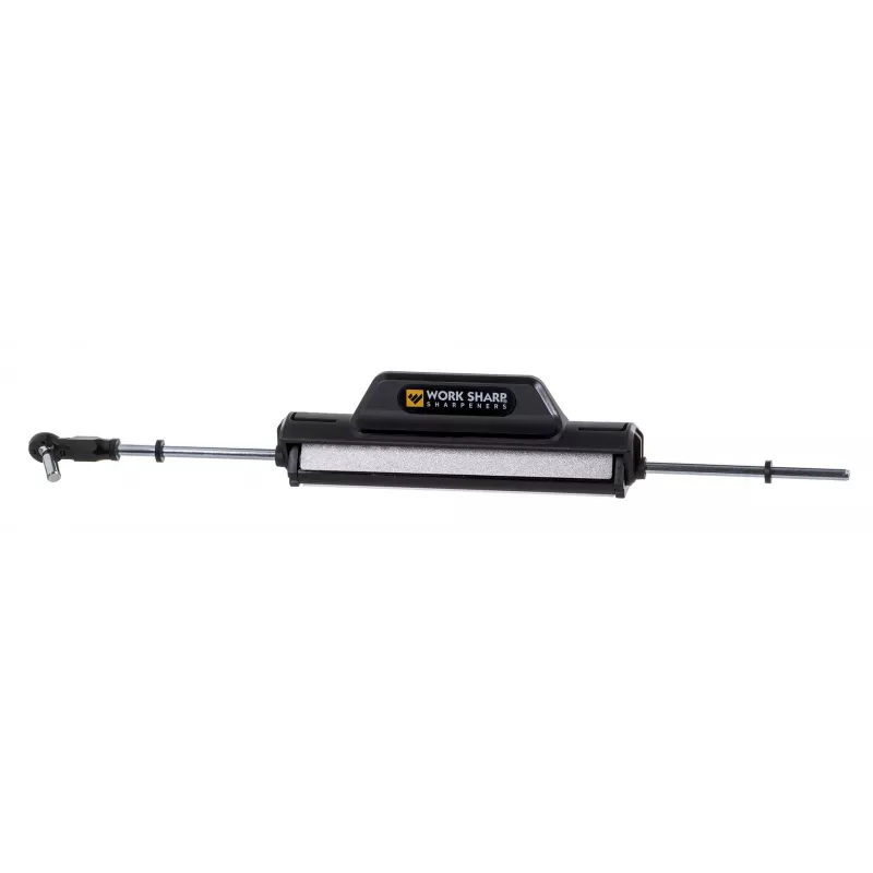 Ostrzałka do noży Work Sharp Precision Adjust 09DX164 z regulowanym kątem, ceramicznym prętem do gładzenia, diamentowymi płytkami, czarna, 243,8×165,1×143,3 mm