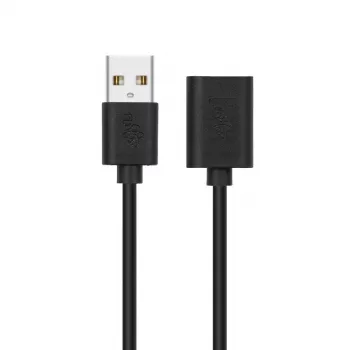 Przedłużacz USB AM-AF 1,8 m czarny
