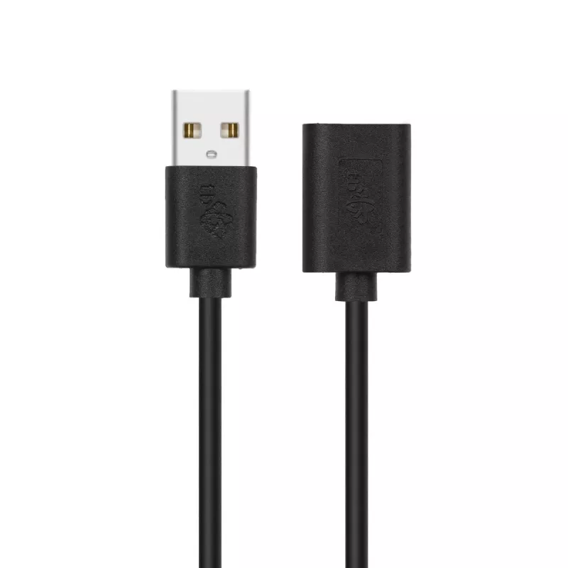 Przedłużacz USB AM-AF 1,8 m czarny