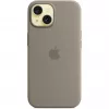 Silikonowe etui z MagSafe do iPhone 15 - clay