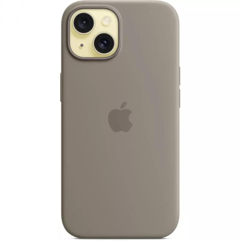 Silikonowe etui z MagSafe do iPhone 15 - clay
