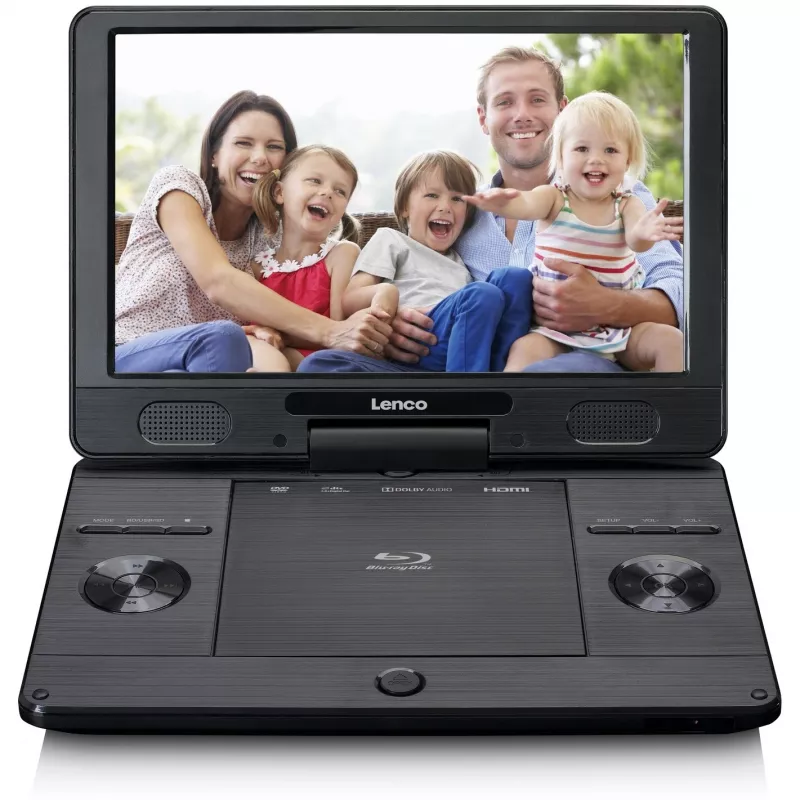 Lenco BRP-1150BK - Odtwarzacz Blu-ray - Przenośny - Wyświetlacz: 29,5 cm (11,5 inch) - Czarny