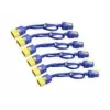 APC Power Cord Kit (6 szt.), blokowany, C19 na C20, 1.8 m, niebieski