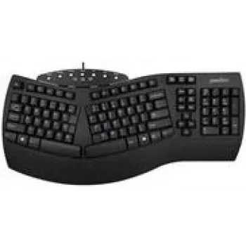 Klawiatura Perixx USB PERIBOARD-512 US czarna ergonomiczna (PERIBOARD-512 US Black)