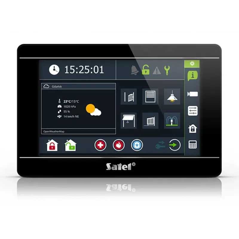 Klawiatura dotykowa SATEL INT-TSI-B 7-calowy panel sterowania LCD do montażu na ścianie