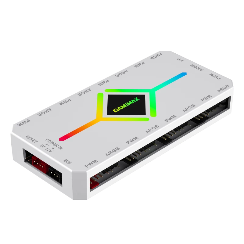 Gamemax | Remoter control | V4.0 ARGB PWM HUB BK | Biały | Gamemax