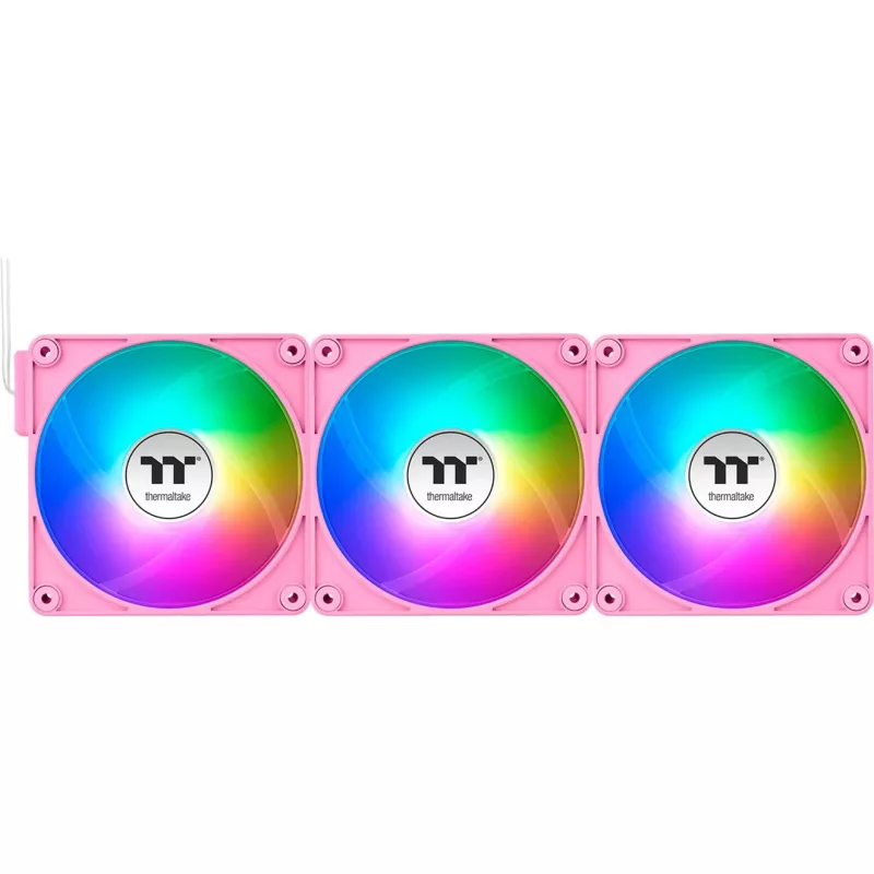 Thermaltake CT120 EX ARGB 120mm Różowy 3-Pack Wentylatory Obudowy