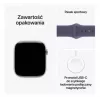 Apple Watch Series 11 GPS + Cellular 42mm Srebrna Aluminiowa Koperta z Fioletowo-Mglistym Paskiem Sportowym - M/L
