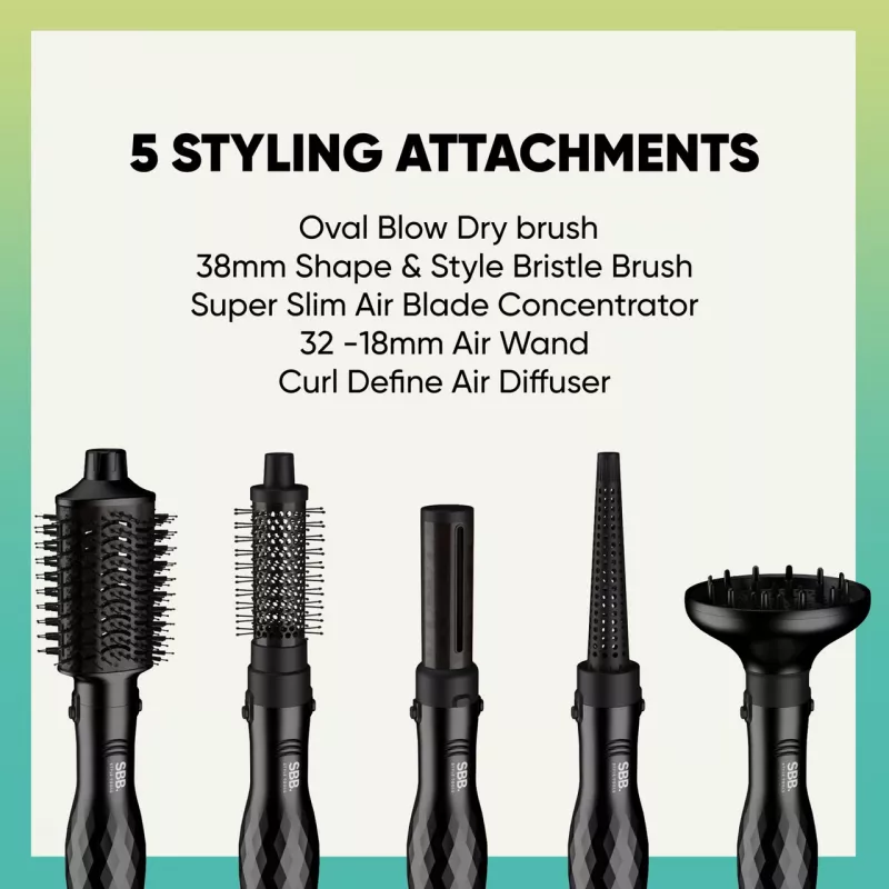 Suszarka i stylizator do włosów SBB 5-w-1 Blowdry and Style SBDR-2850-EU — wielofunkcyjne narzędzie do suszenia i stylizacji