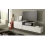 Cama szafka TV SIGMA 3 180 biały/biały połysk + dąb dąb sonoma