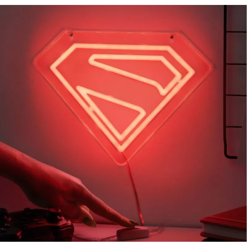 Neon LED do montażu na ścianę Paladone Superman PP14478SMTVN, dekoracyjny znak ścienny