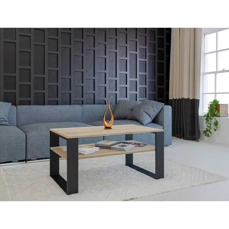 Topeshop MODERN 1P SON CZ stolik kawowy / boczny / narożny Stolik kawowy kształt prostokątny 2 noga/nogi