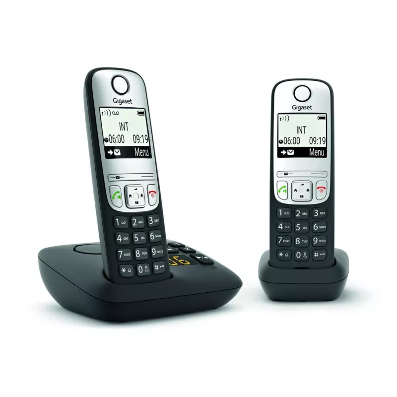 Telefon bezprzewodowy Gigaset A690 A Duo czarny