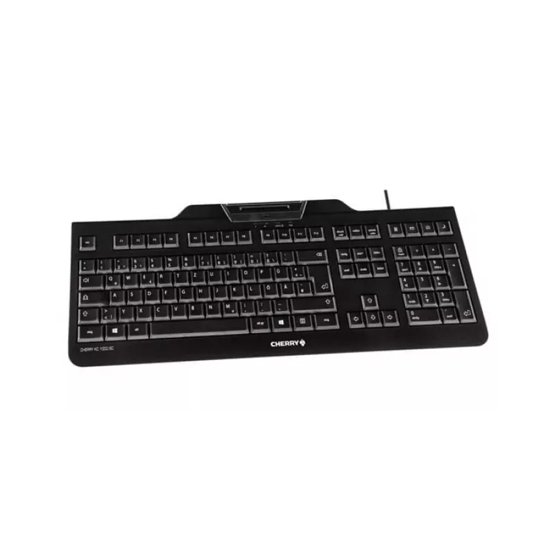 CHERRY KC 1000 SC klawiatura USB QWERTZ szwajcarski czarny
