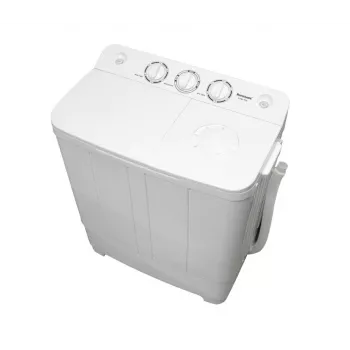 Półautomatyczna pralka Ravanson XPB-700 — ładowana od góry, pojemność 4 kg, wirowanie 1400 obr./min, biała