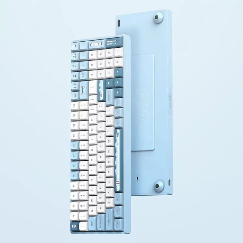 IQUNIX F97 Wintertide bezprzewodowa klawiatura gamingowa, RGB, przełączniki MX Brown, US