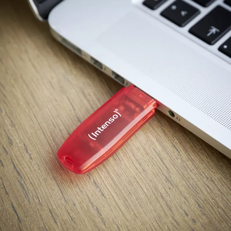USB flash drive Intenso 128 GB USB Type-A 2.0 czerwony Transparent