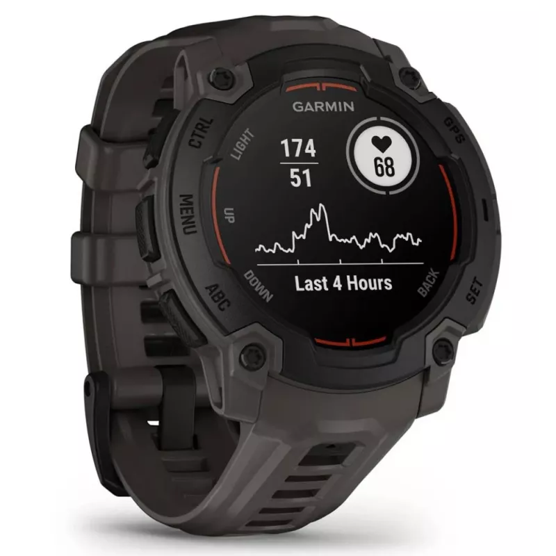 Garmin Instinct E 2,29 cm (0,9 inch) MIP 45 mm Cyfrowy 176 x 176 pikseli Czarny GPS (satelitarny)