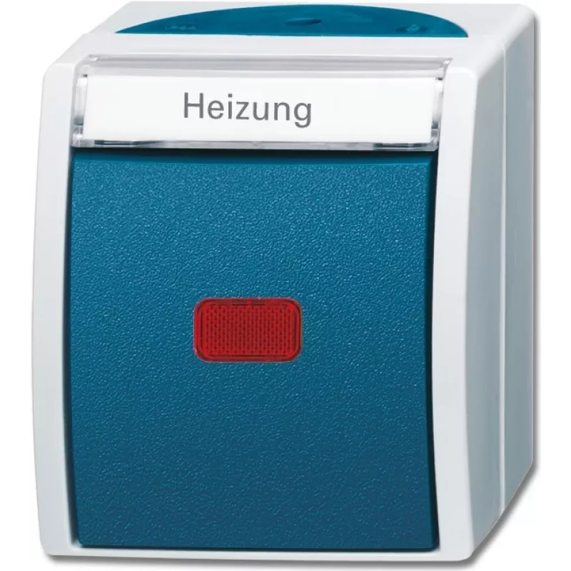 BUSCH-JAEGER Heizungsnotschalter 2601/2SKWNH-53 ocean Aus 2pol. mit Namensschild 2601/2SKWNH-53 (1085-0-1610)
