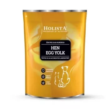 HOLISTA Żółtko jaja kurzego - suplementy dla psów i kotów - 500g