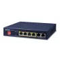 PLANET GSD-604HP - Switch - 4 x 10/100/1000 (PoE+) + 2 x 10/100/1000 (Uplink) - Desktop - PoE+ (55 W) (GSD-604HP)