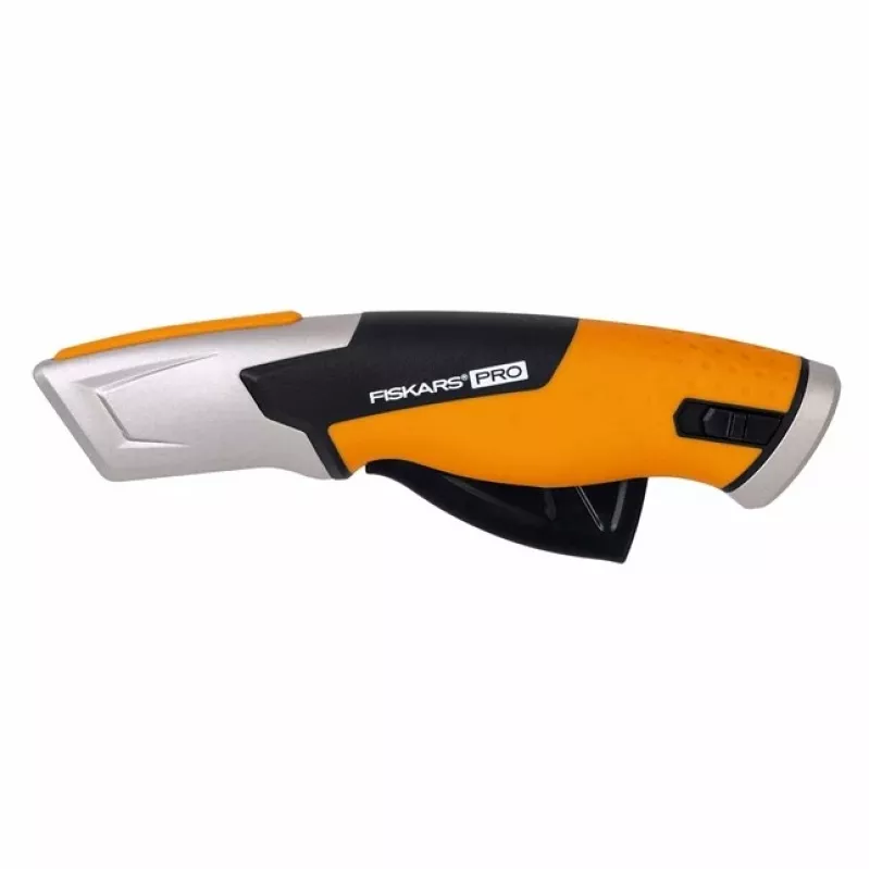 Nóż uniwersalny Fiskars 1062938 czarno-pomarańczowy, nóż z ostrzem żyletkowym