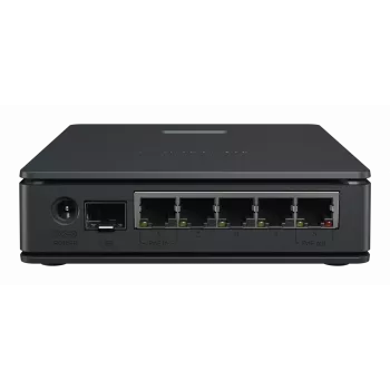 Router MikroTik hAP ax S — dwupasmowy 2.4/5 GHz, 1800 Mbit/s, 5x Ethernet (w tym 2.5G), PoE, czarny
