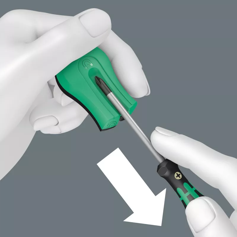 Nieelektryczny magnetyzer/demagnetyzer Wera 05033404001 Czarny Zielony