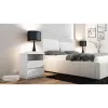 Topeshop M1 BIEL MAT nightstand/Stolik nocny 2 szuflada(s) biały