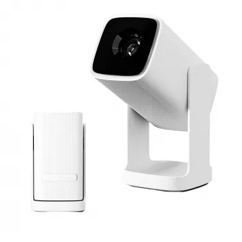 Przenośny projektor WANBO Cube 1 Alpine biały — 720p, 350 ANSI lumenów, Android TV 11