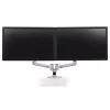 ERGOTRON LX Podwójne ramię Side-by-Side srebrny polerowany aluminium
