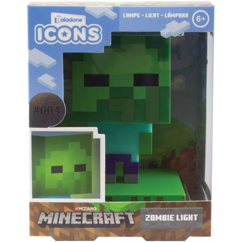 Lampa stołowa Paladone Light Paladone Minecraft Zombie Light PP6592MCFV4 LED