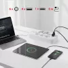 Listwa zasilająca MACLEAN MCE391 W — 6 gniazd, 4×USB-A + 1×USB-C, kabel 3 m, 110–240 V, 2500 W, biała