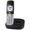 Telefon DECT Panasonic KX-TGU430 bezprzewodowa słuchawka, głośnik, identyfikacja dzwoniącego, wyświetlacz 2,4 cala, książka telefoniczna na 1000 wpisów, szary/czarny