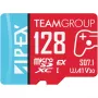 Karta microSDXC Team group APEX SD7.1 128GB (MicroSD Express, czerwona/niebieska)