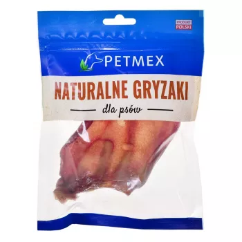 Gryzak dla psa PETMEX Ucho Wieprzowe 40 g — naturalny przysmak dentystyczny z ucha wieprzowego dla psów średnich i dużych